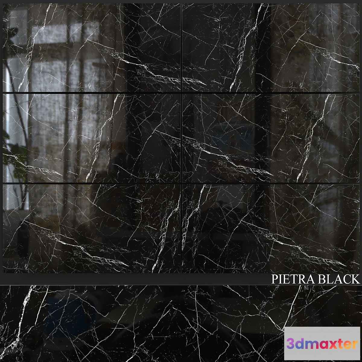 1411614 - Decovita Pietra Black 600×1200 3D Max