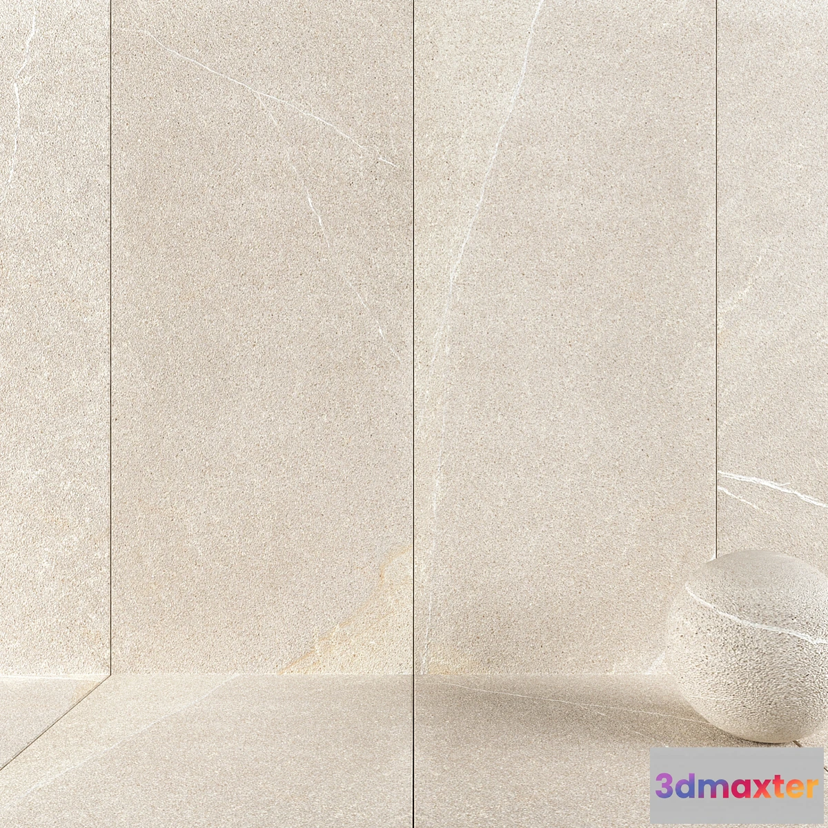 1413266 - Stone Wall Tiles Limestone Gray 3D Max