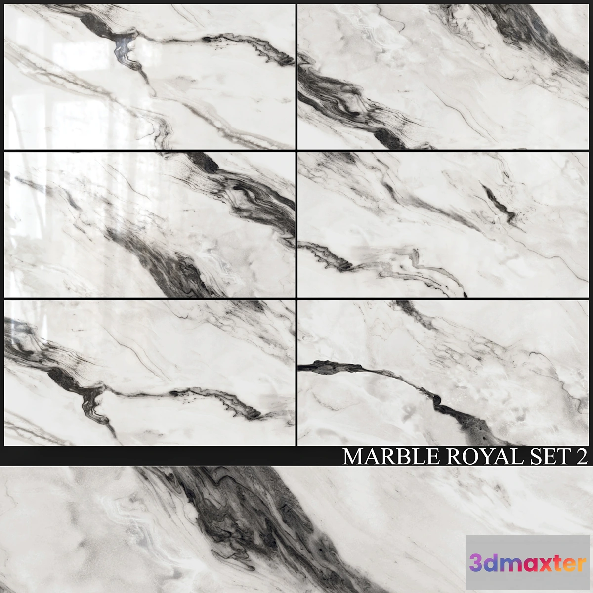 1413800 - Decovita Marble Royal 600×1200 Set 2 3D Max