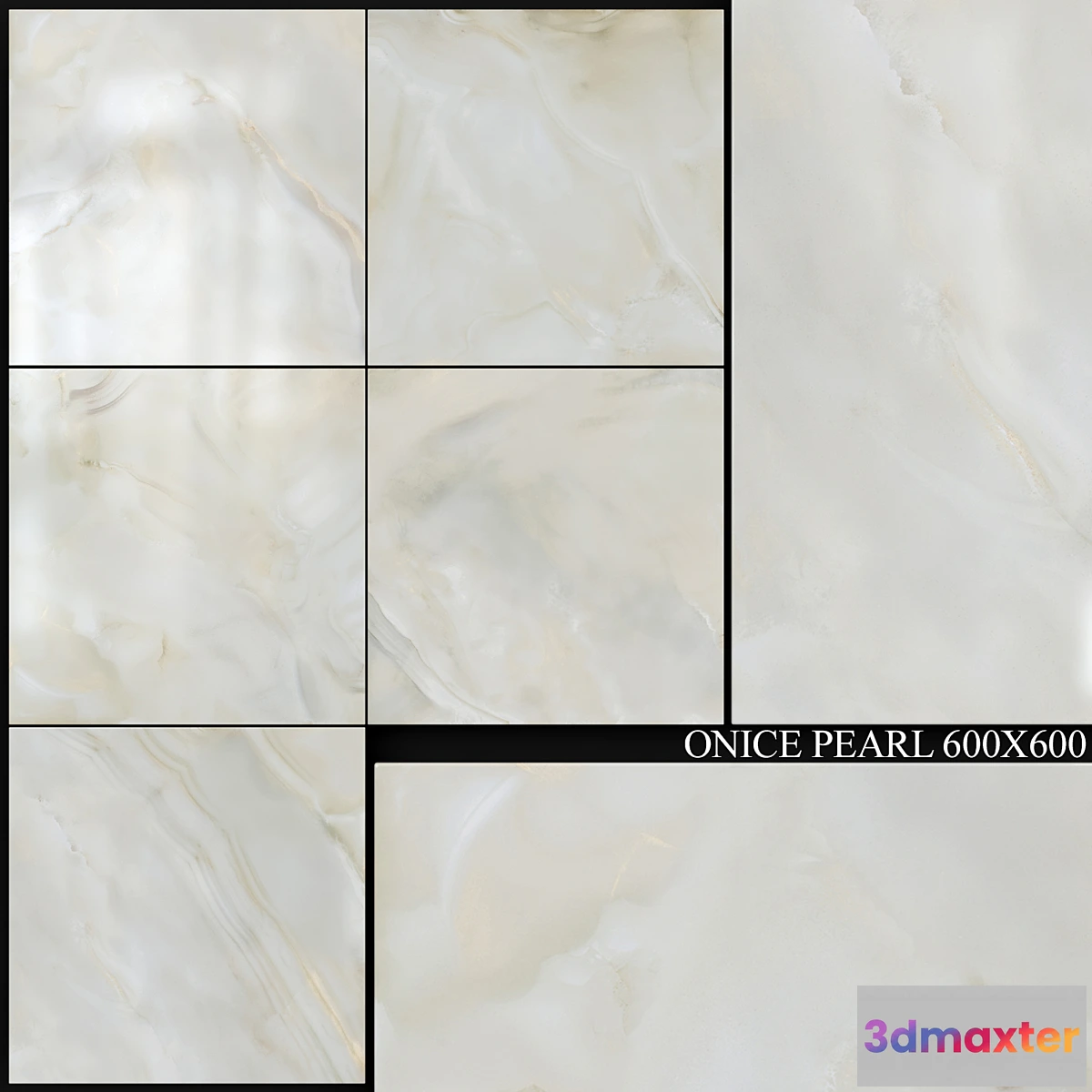 1414400 - Kerranova Onice Pearl 600×600 3D Max