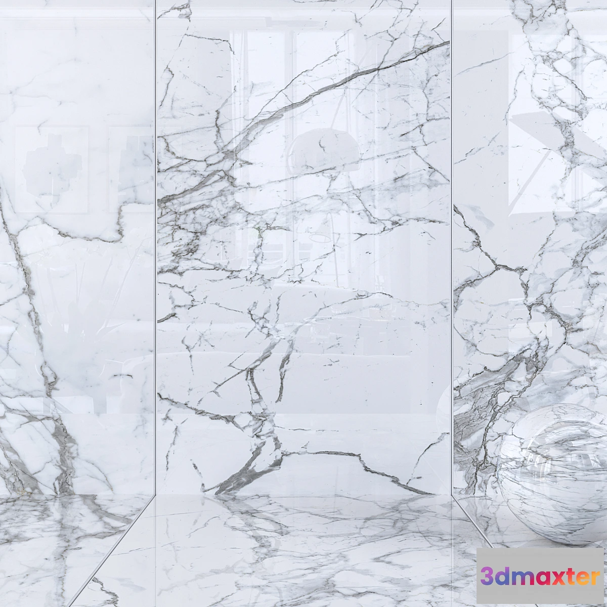 1415354 - Wall tiles 187 Statuario 3D Max