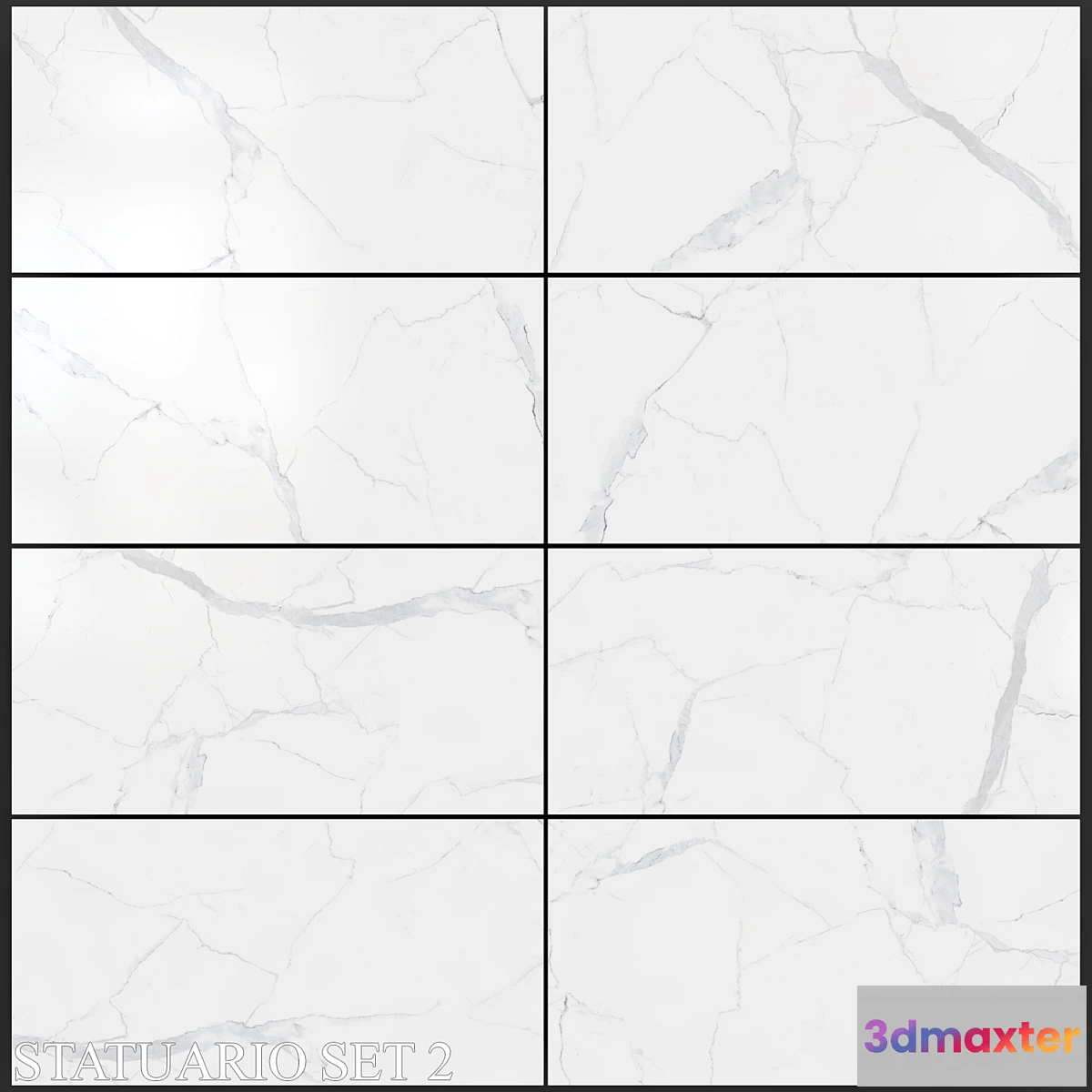 1415486 - Decovita Statuario 600×1200 Set 2 3D Max