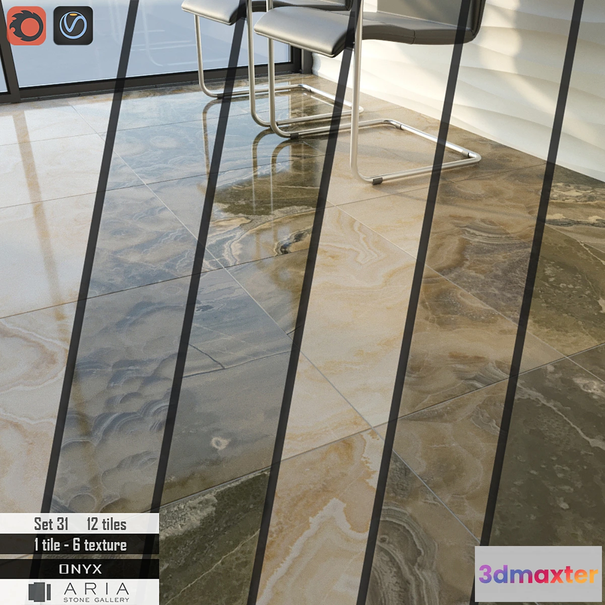 1416698 - Aria stone Gallery Set 31 3D Max