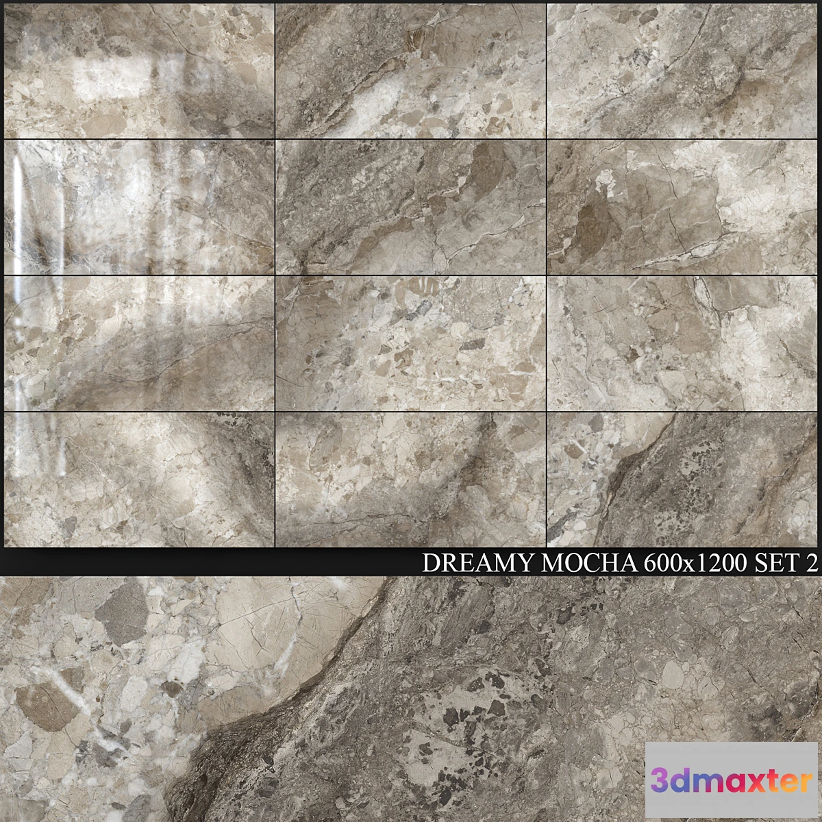 1418776 - Peronda Dreamy Mocha 600×1200 Set 2 3D Max