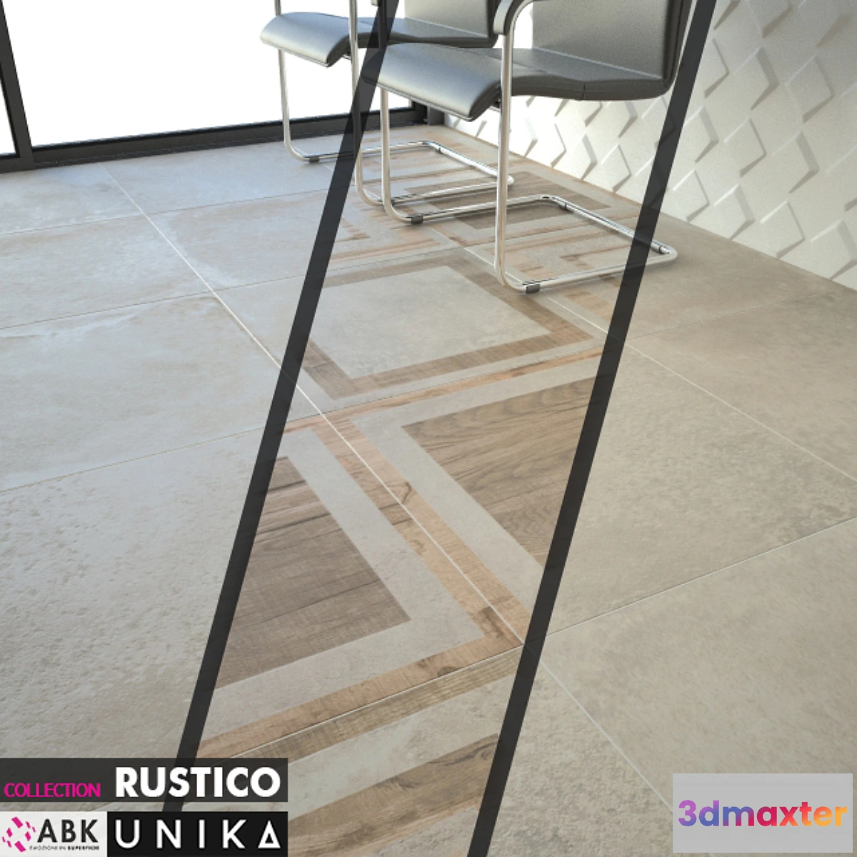 1421612 - ABK COLLECTION RUSTICO UNIKA ECRU 3D Max