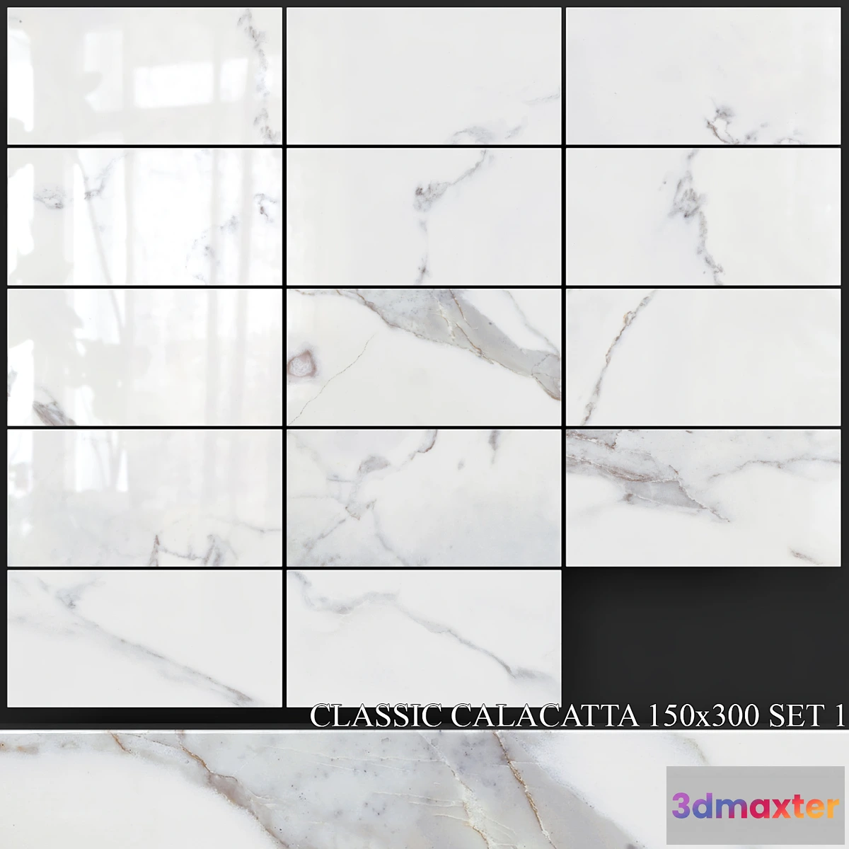 1421654 - Yurtbay Seramik Classic Calacatta 150×300 Set 1 3D Max