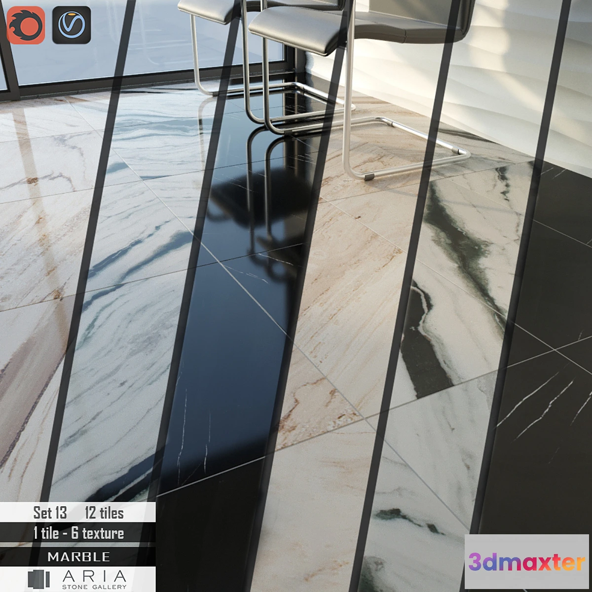 1422494 - Aria stone Gallery Set 13 3D Max