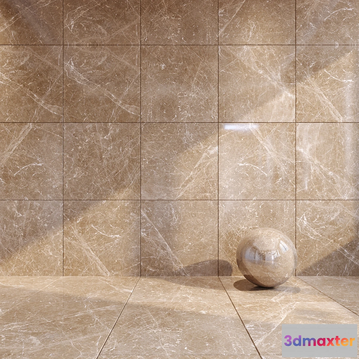 1424150 - Marble Tile Adore Beige 60×60 3D Max