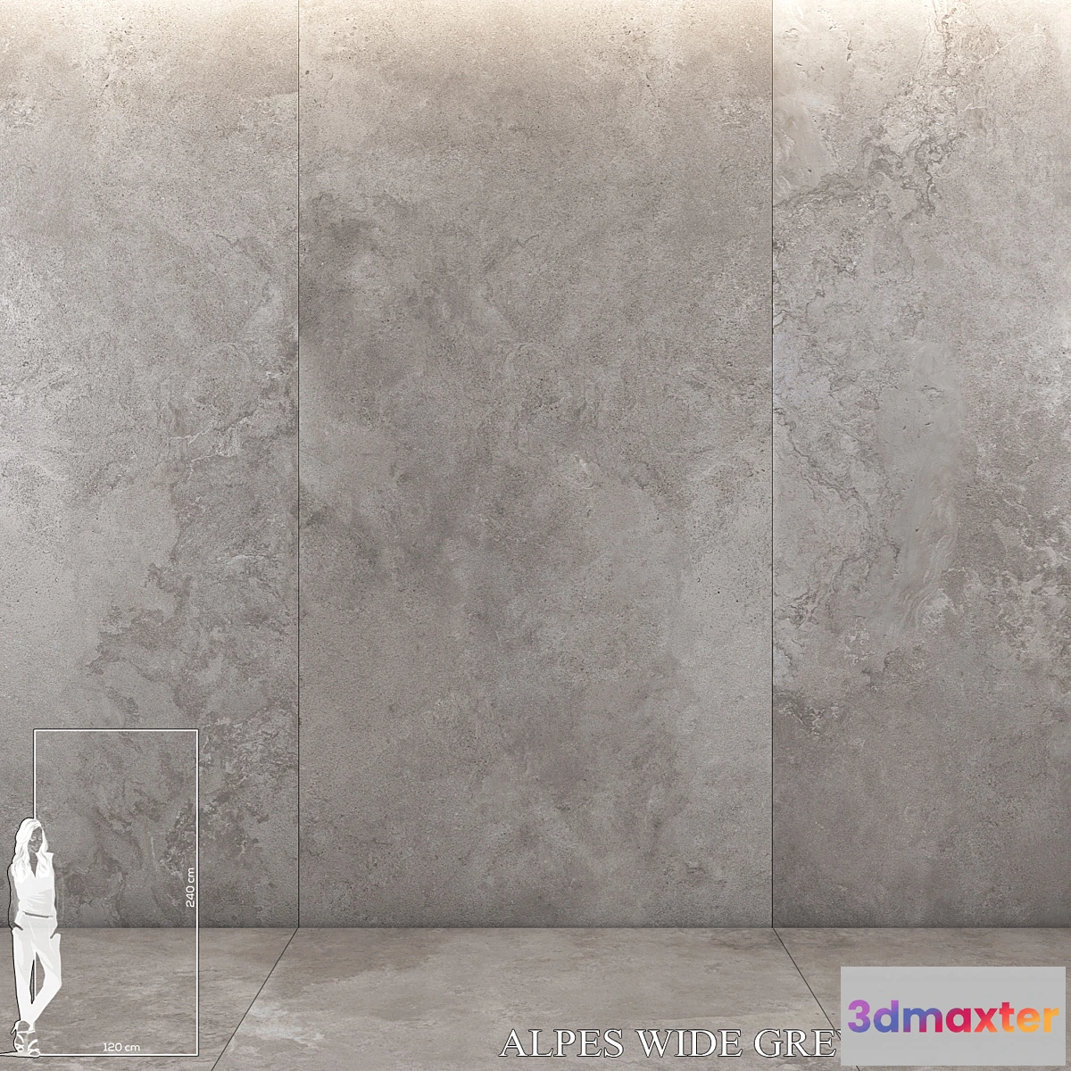 1426918 - ABK Alpes Wide Grey 1200×2400 3D Max