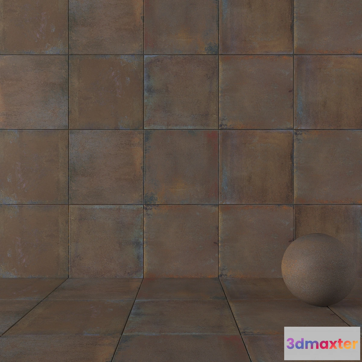 1429040 - Wall Tiles Museum Iron Oxide 3D Max