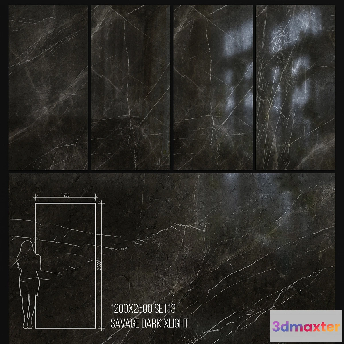 1433080 - Ceramic Tile Urbatek Xlight 1200 X2500 Savage 3D Max