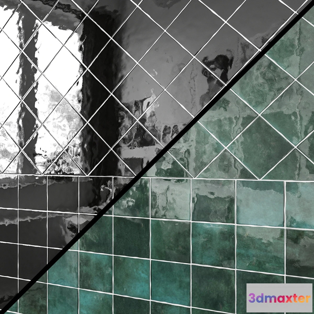 1434874 - Cloe 5 “x 5” Ceramic Field Tile 3D Max