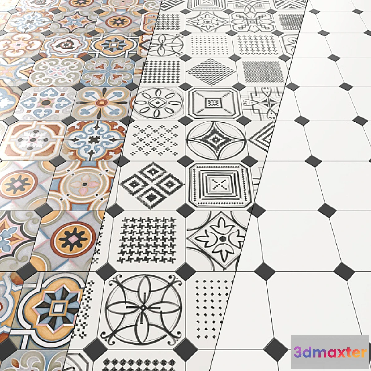 1436086 - Tile Vives Vodevil (geometry). 3D Max