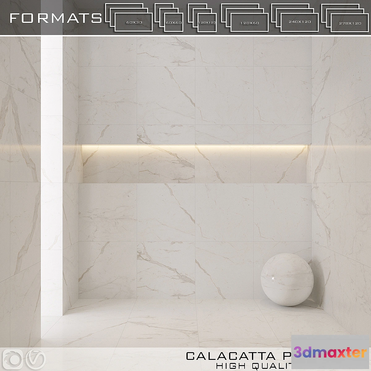 1438044 - ATLAS CONCORDE CALACATTA PRESTIGIO 3D Max
