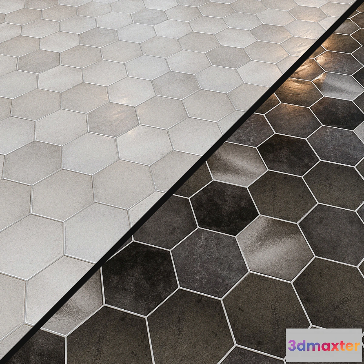 1441286 - Porcelain tile EQUIPE HERITAGE 8 options 3D Max