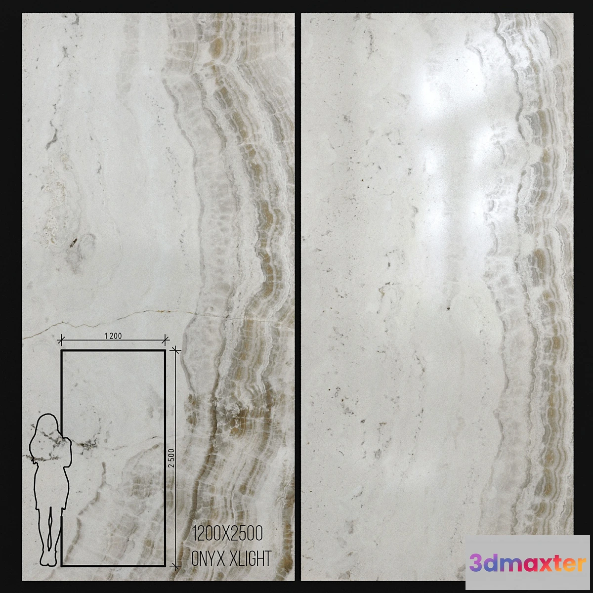 1441698 - Ceramic Tile Urbatek Porcelanosa Xlight Onyx 1200×2500 3D Max