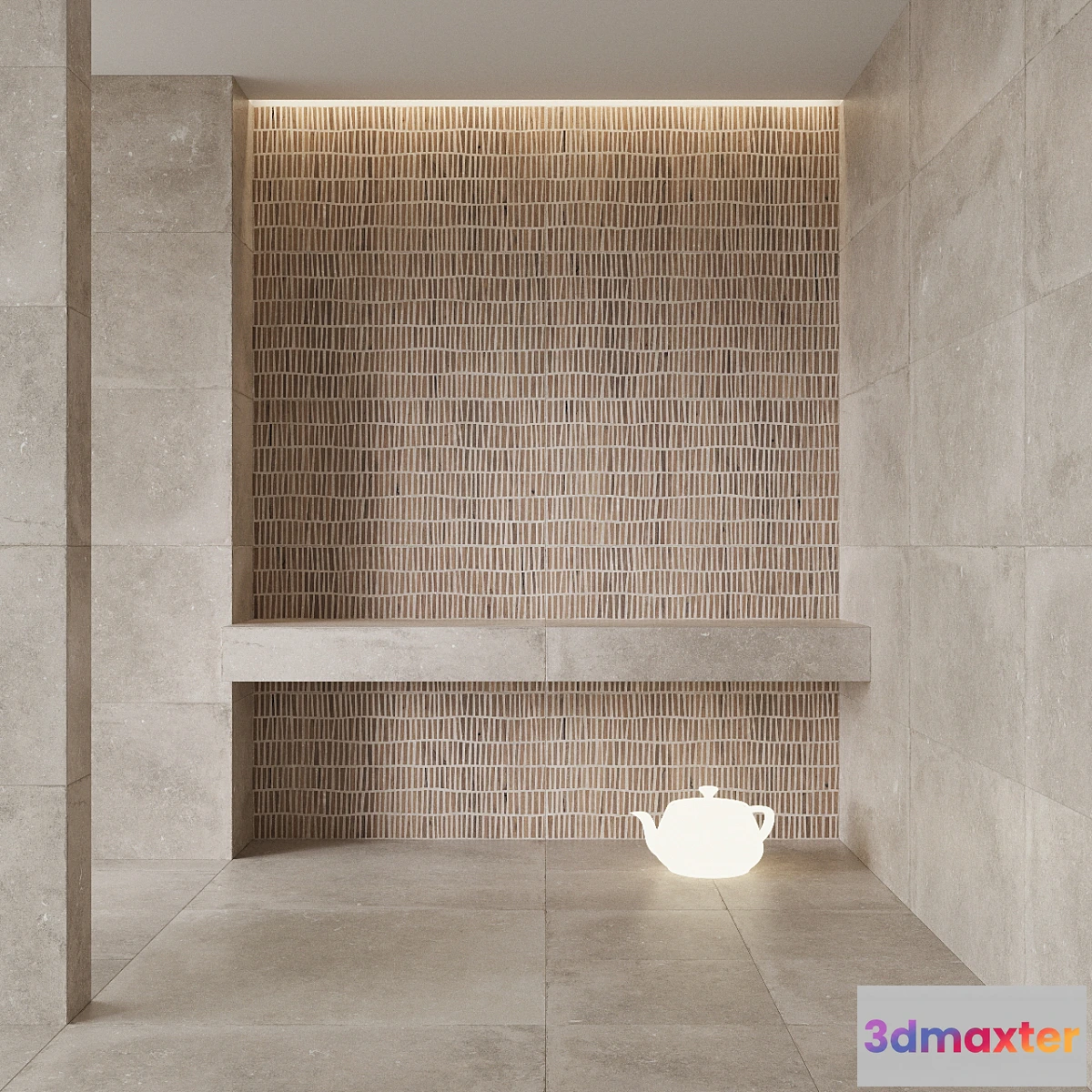 1444796 - FLAVIKER Nordik Stone SAND and DOMINO SAND Tile Set 3D Max