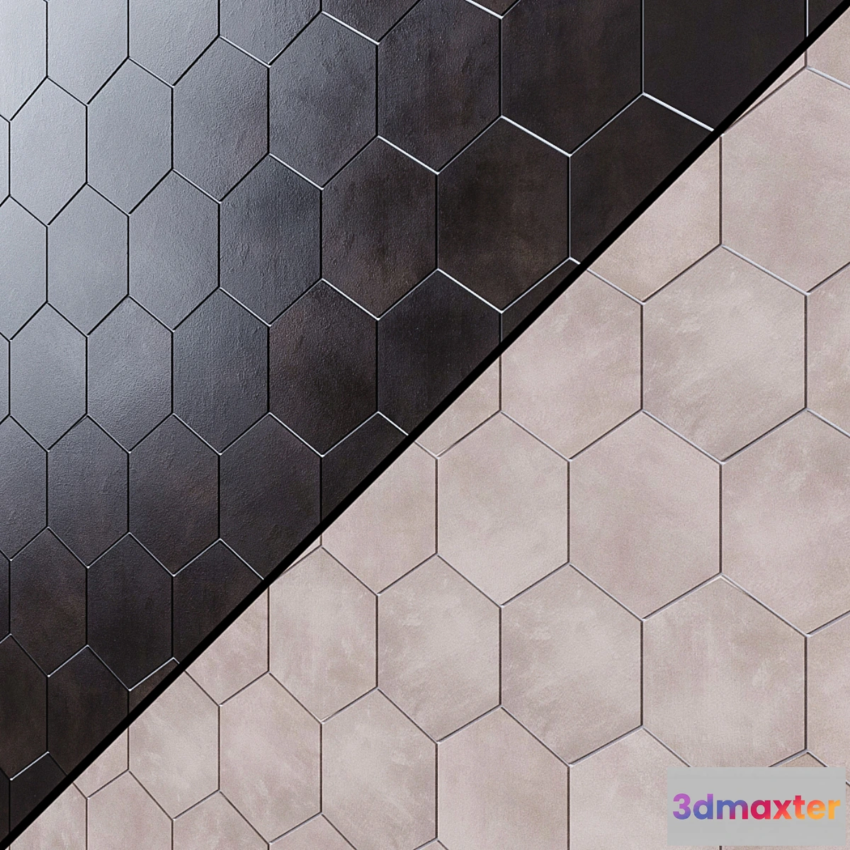 1445912 - HexArt Porcelain Tile 3D Max