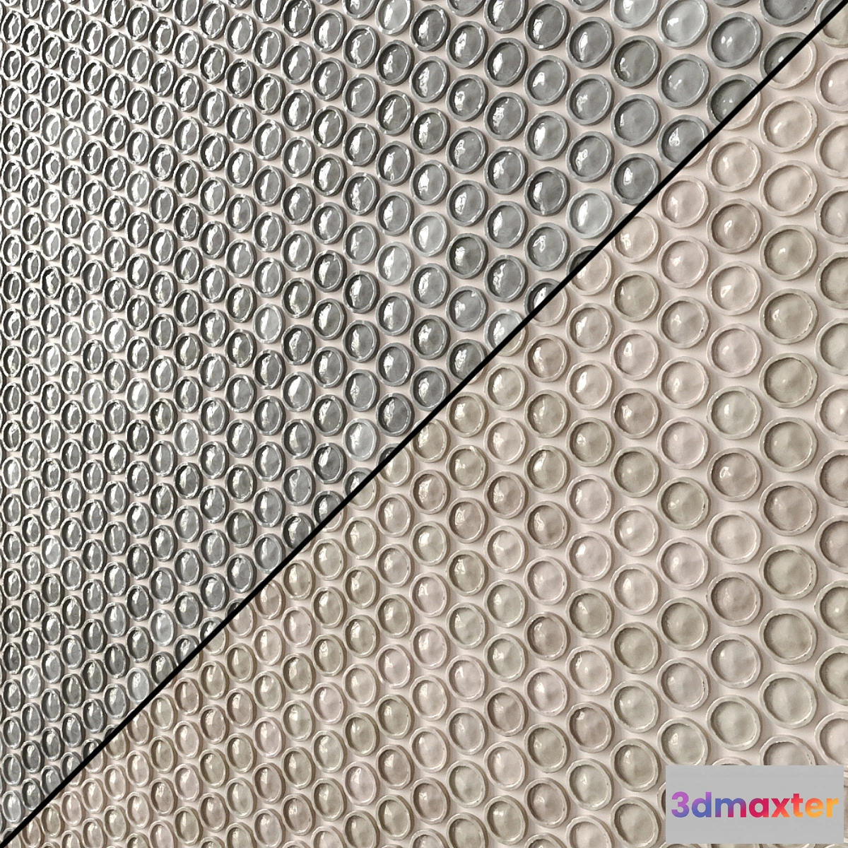 1446076 - Glazed Penny Round Mosaic 9 types 3D Max