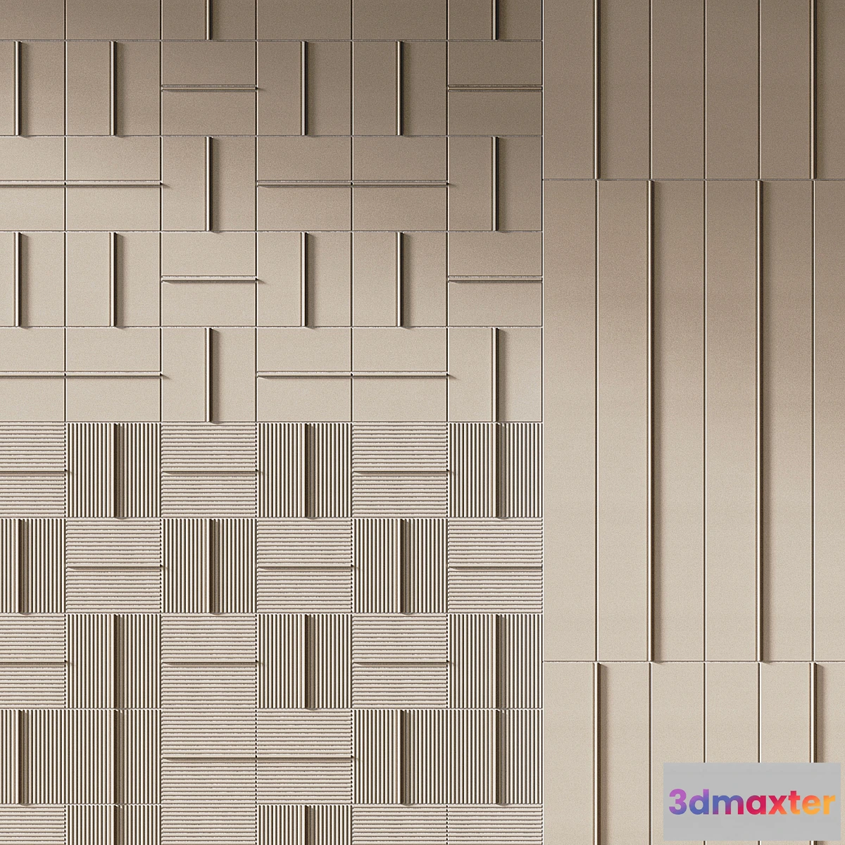 1455024 - Bassanesi Segments Tile 3D Max