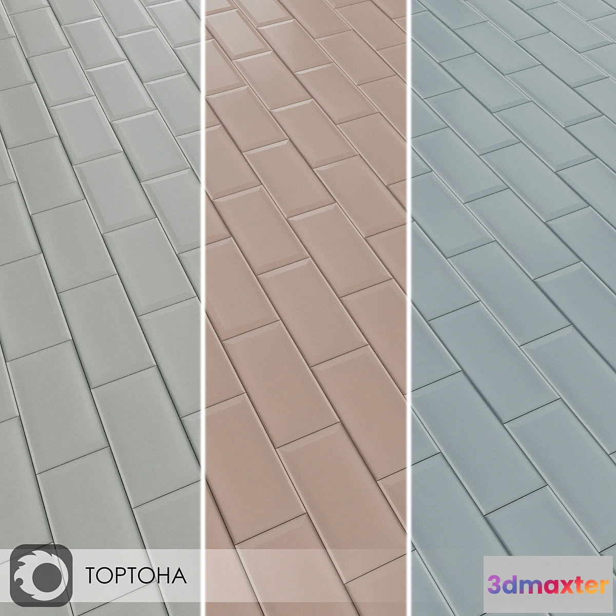 1462414 - Ceramic Tiles Kerama Marazzi Tortona 74×15 3D Max