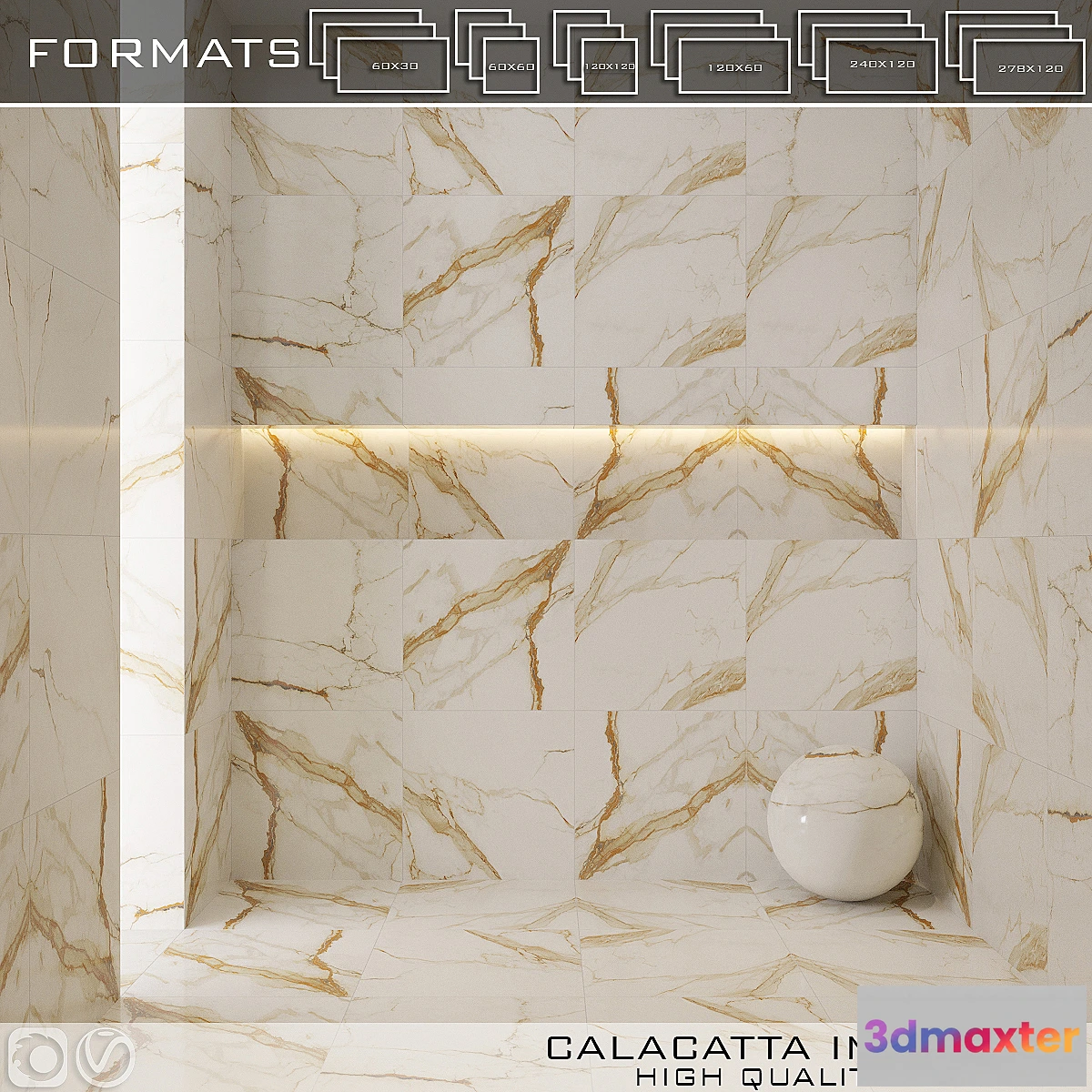 1478994 - ATLAS CONCORDE CALACATTA IMPERIALE 3D Max