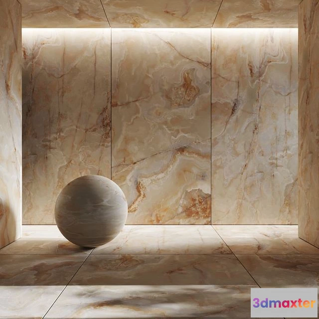 1540153 - Golden Onyx Porcelain Tile 3D Max