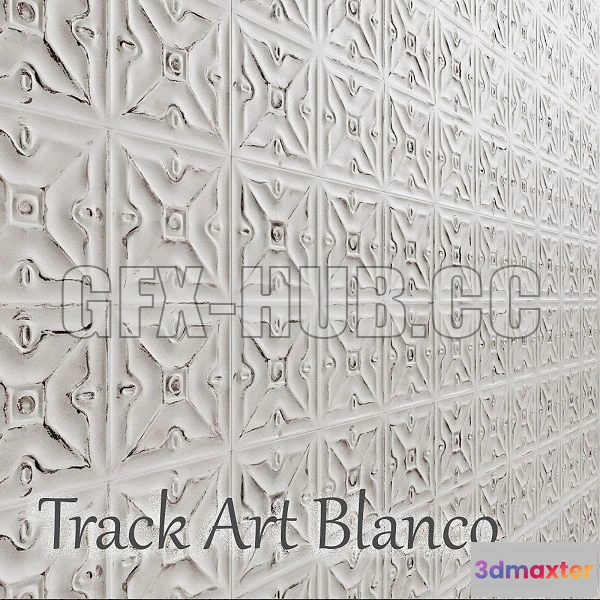 1547877 - Tile Track Art Blanco 3D Max