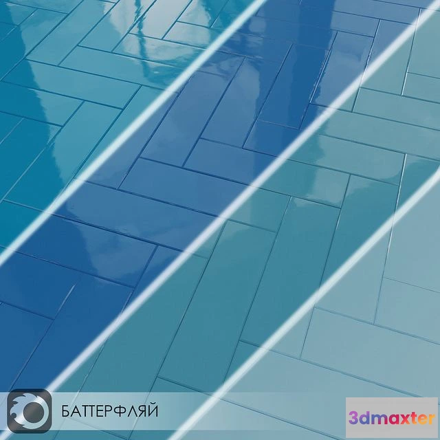 1550801 - Ceramic Tile Kerama Marazzi BUTTERFLY 3D Max