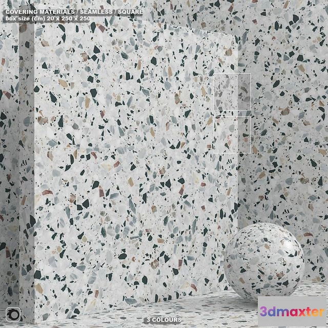 1551921 - Material (seamless) - stone terrazzo quartzite set 143 3D Max
