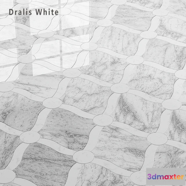 1552707 - Tile Sicis Sicistone Dralis White 3D Max