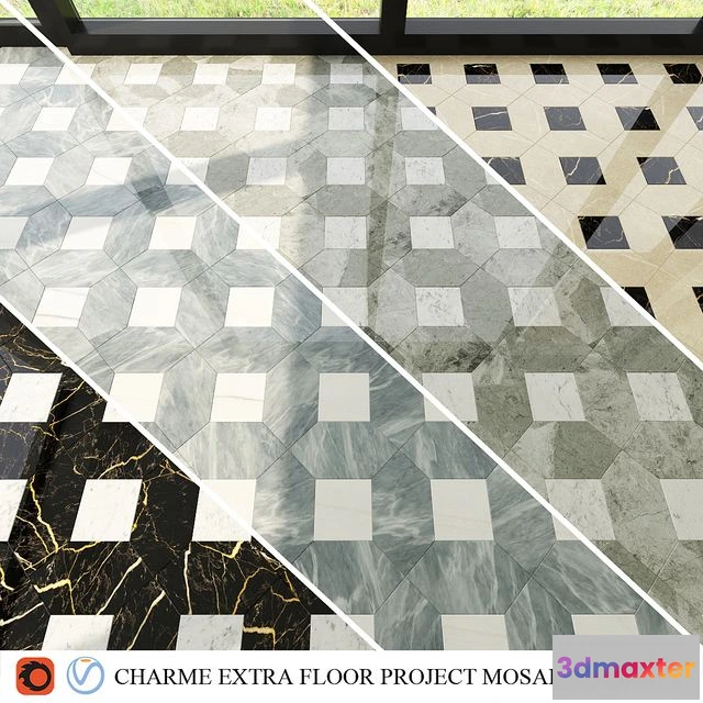1554231 - Italon charme extra floor mosaico poligon 3D Max