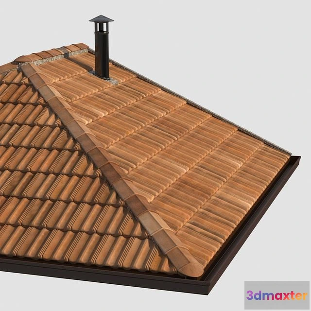 1564096 - French tile roof 3D Max