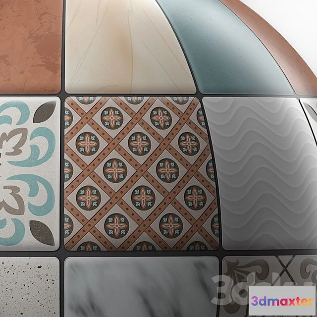 1569676 - Tiles Materials Moroccan Mosaic Tile 3D Max