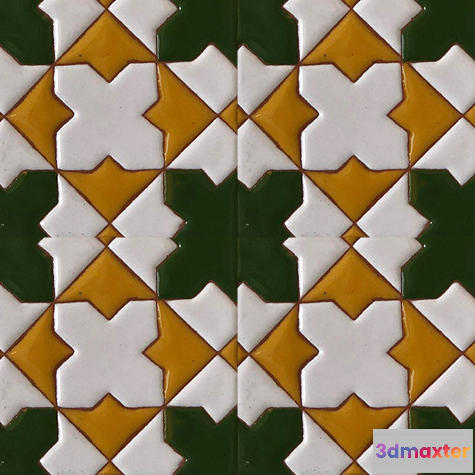 1674074 - Mane Tiles - D-00284 (10×10) 3D Max