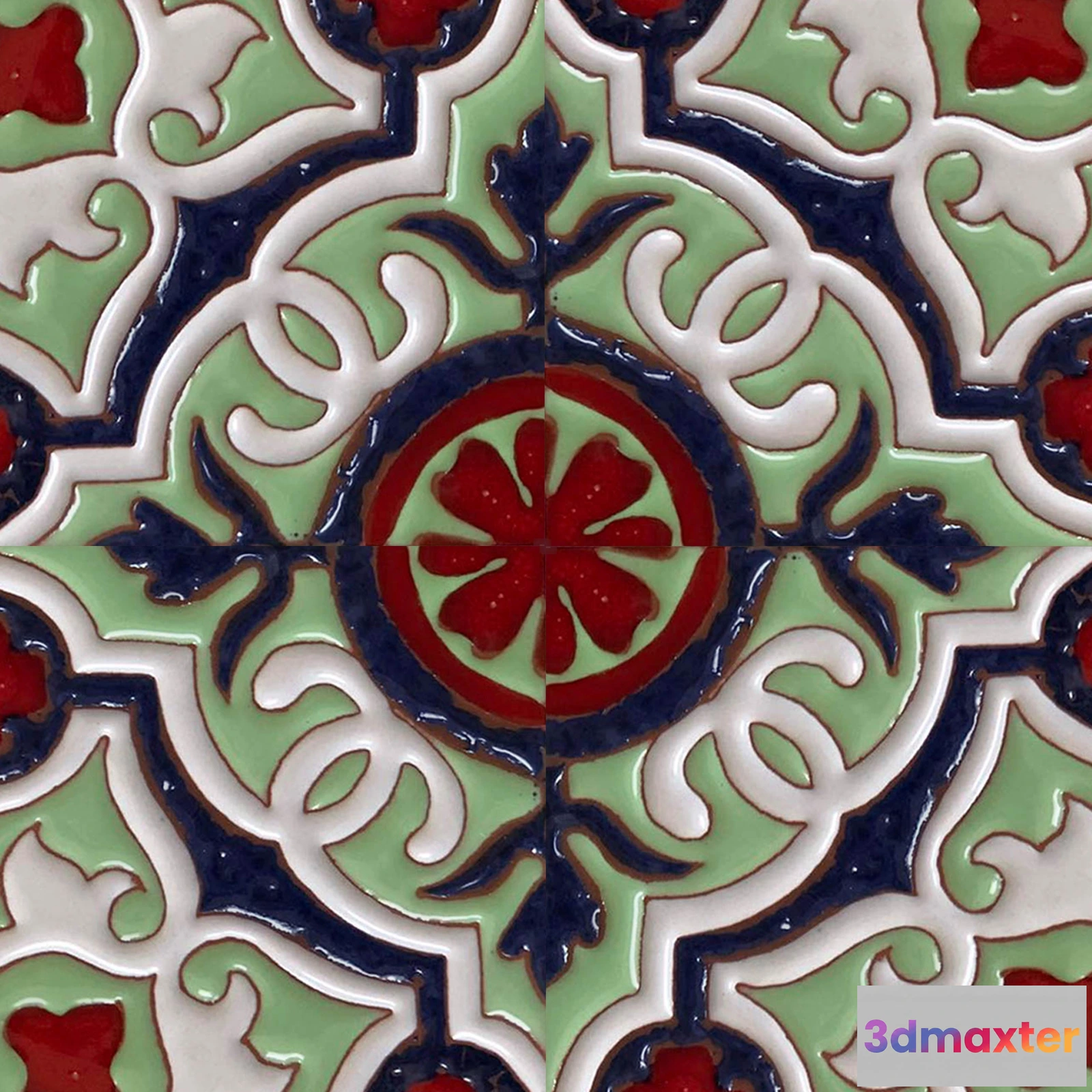 1674076 - Mane Tiles - D-00282 (10×10) 3D Max