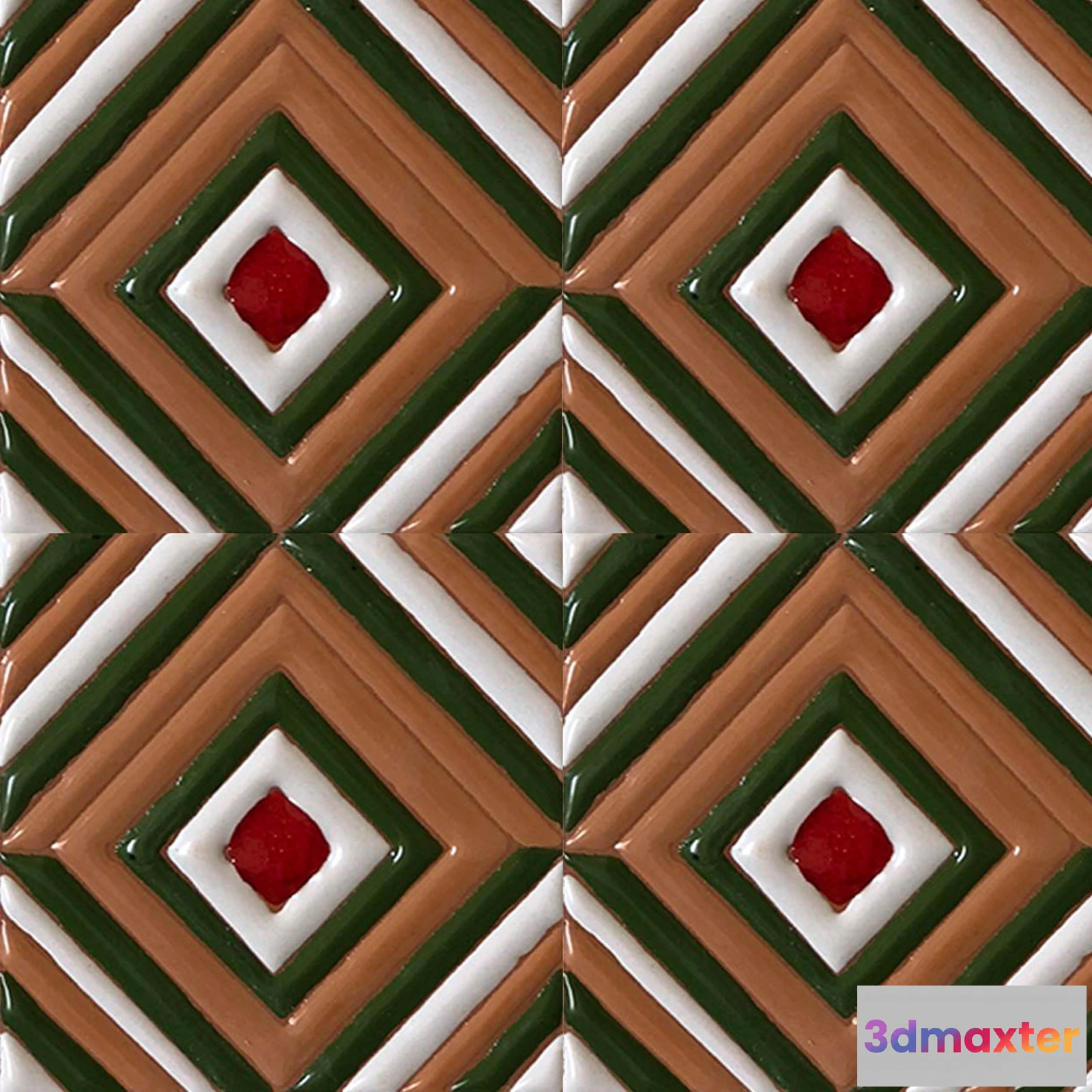 1674090 - Mane Tiles - D-00286 (10×10) 3D Max