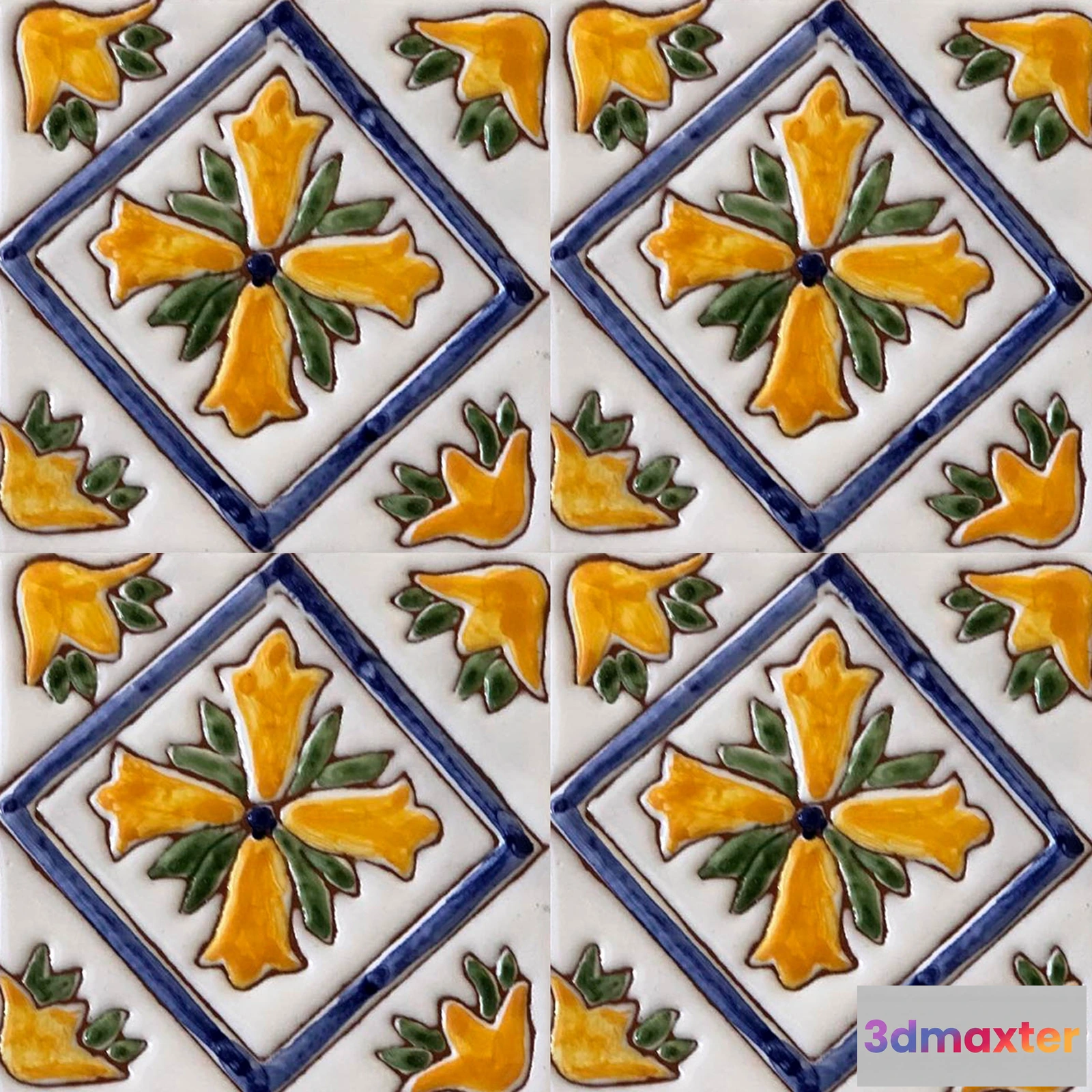 1674100 - Mane Tiles - D-00274 (10.8×10.8) 3D Max