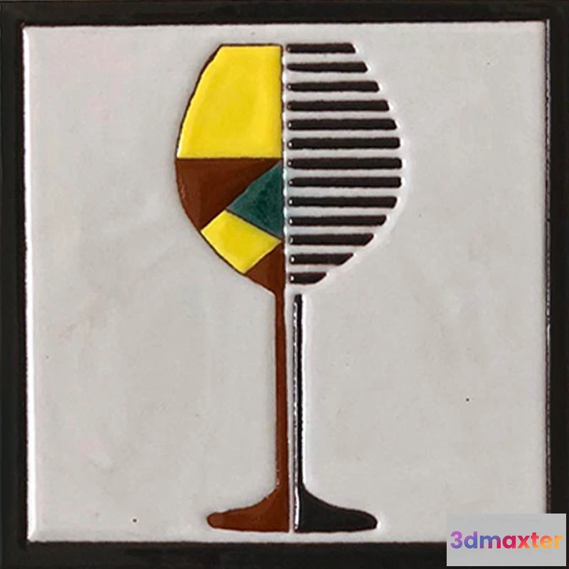 1674118 - Mane Tiles - D-00139-2 (15×15) 3D Max