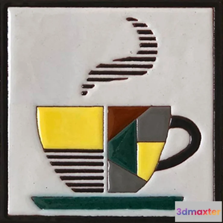 1674128 - Mane Tiles - D-00136-2 (15×15) 3D Max