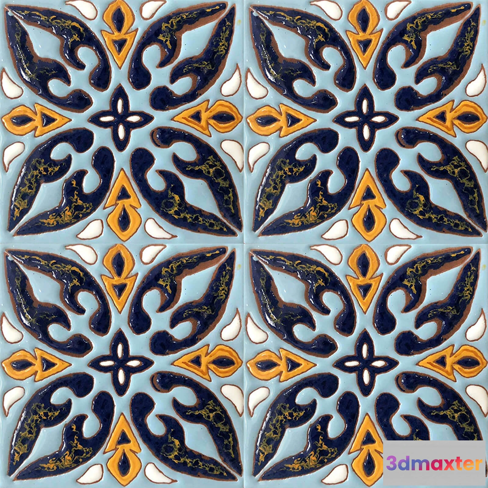 1674130 - Mane Tiles - D-00275-LB (10.8×10.8) 3D Max
