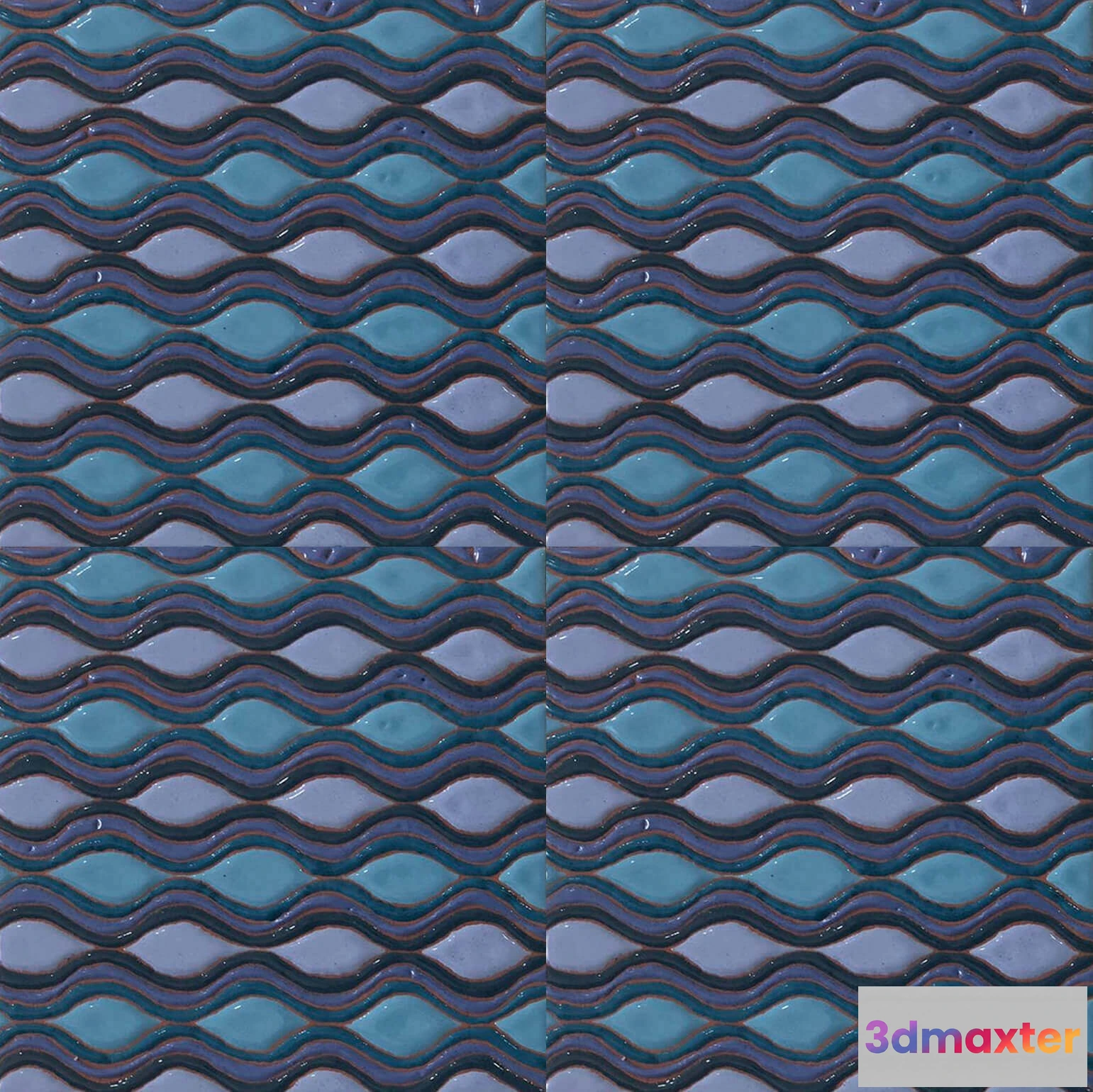 1674160 - Mane Tiles - D-0036-B (14×14) 3D Max