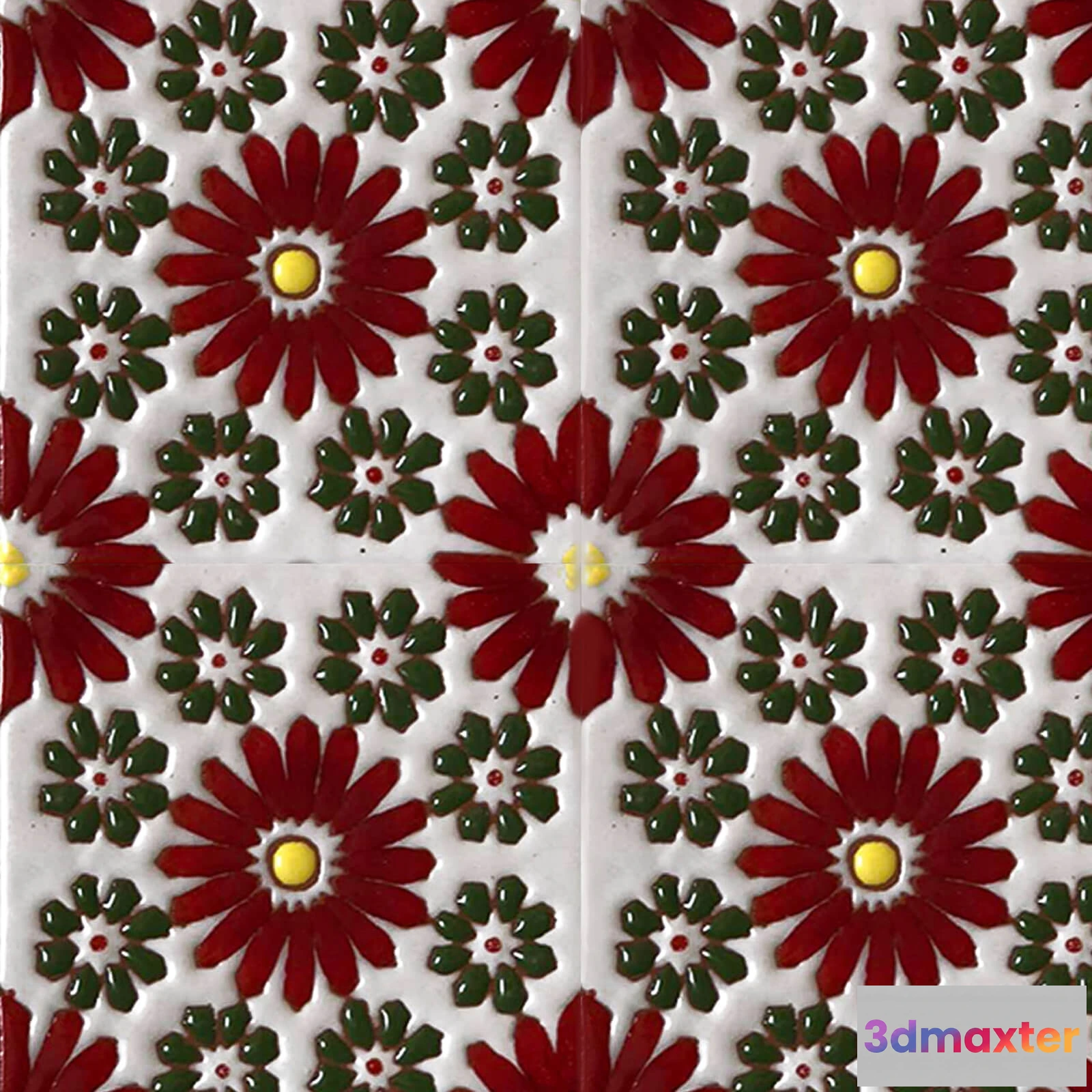 1674165 - Mane Tiles - D-00288 (10×10) 3D Max