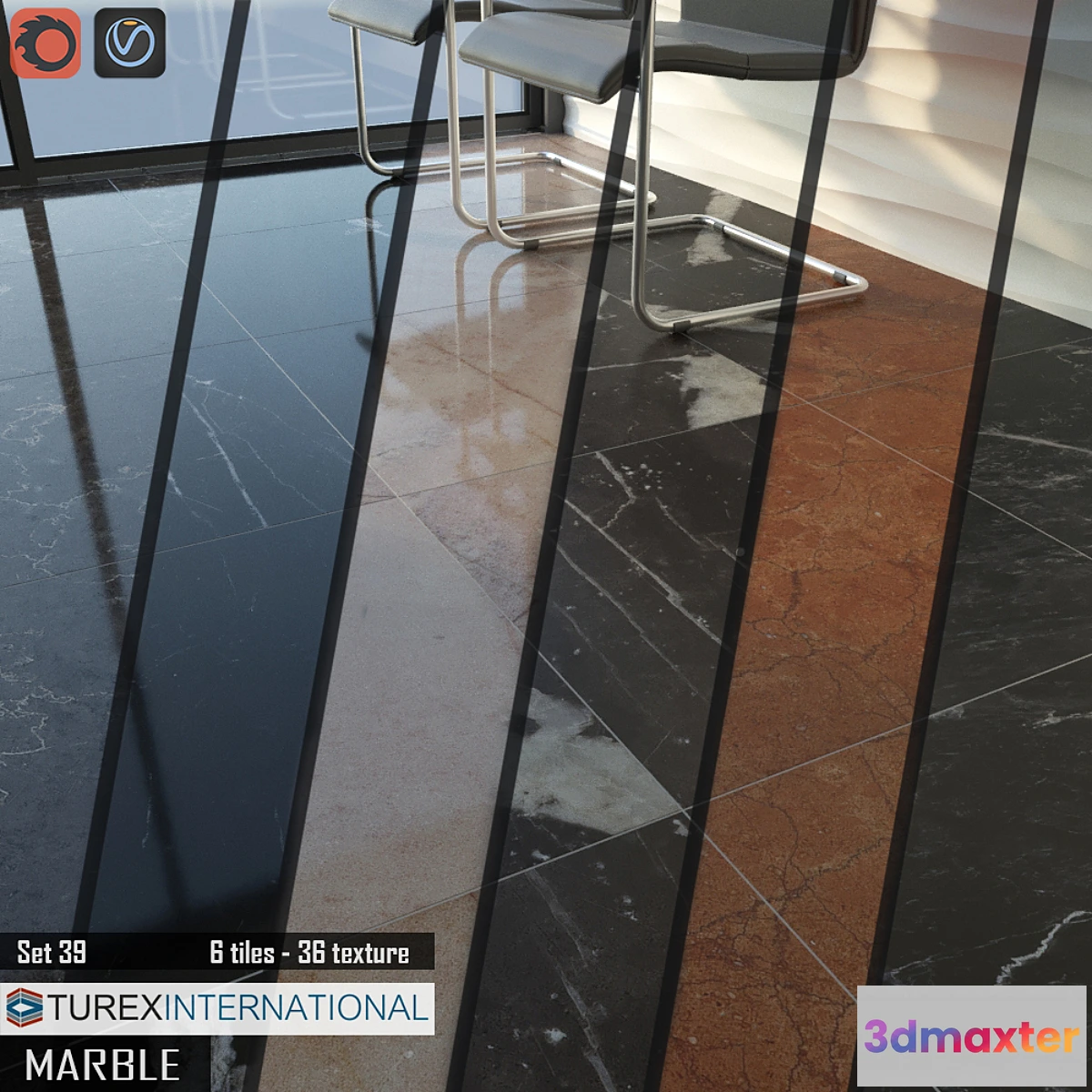 576432 - TUREX INTERNATIONAL Marble Tiles Set 39