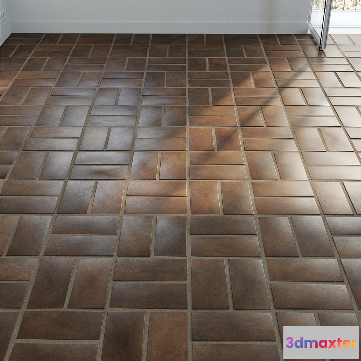 618855 - Ceramic tile set 05 - Dark Terracotta