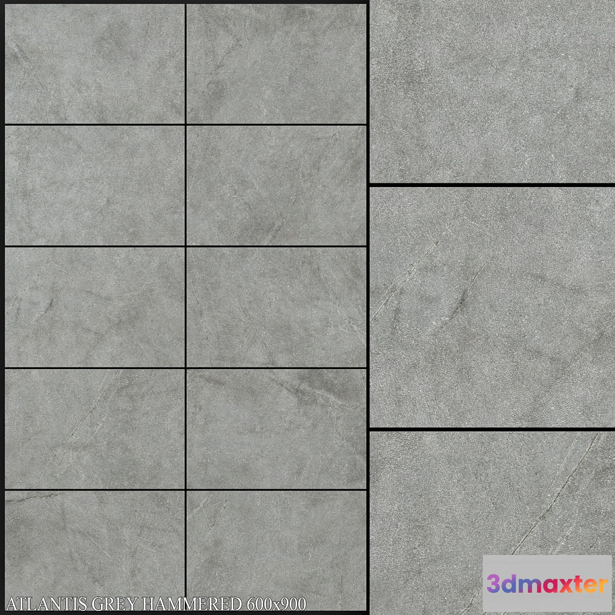 619083 - ABK Atlantis Grey Hammered 600×900