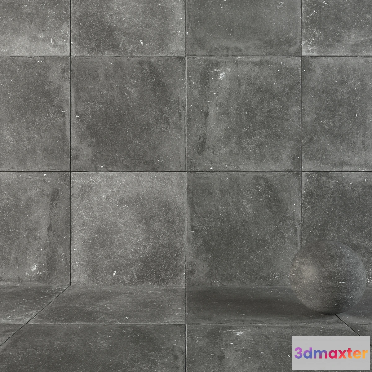 619123 - Flaviker Nordik Stone Black 120×120