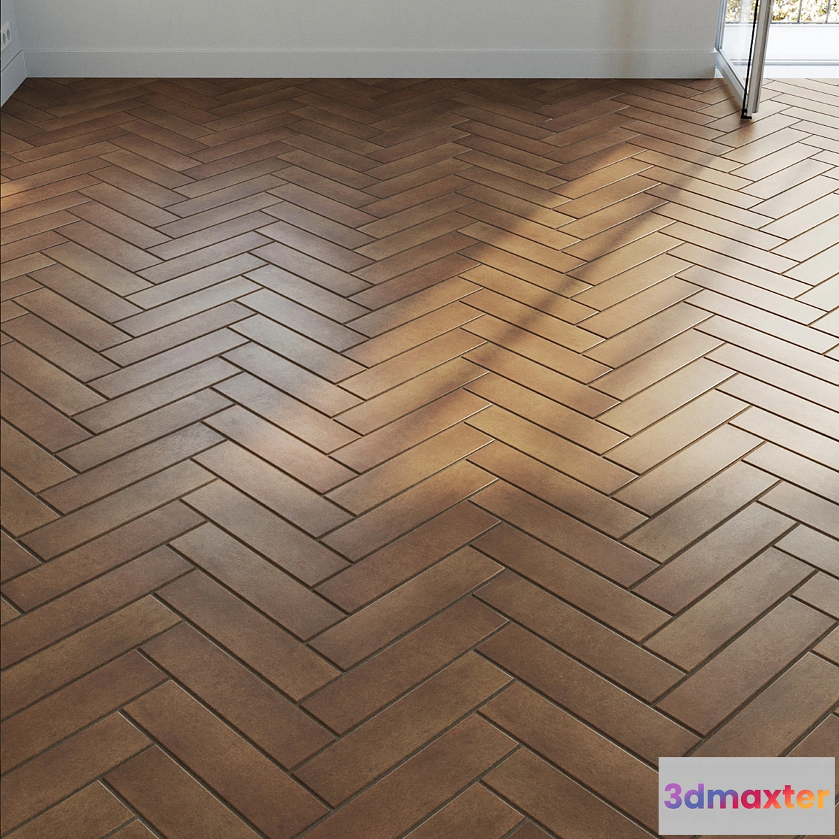 619555 - Ceramic tile set 04 - Herringbone Terracotta