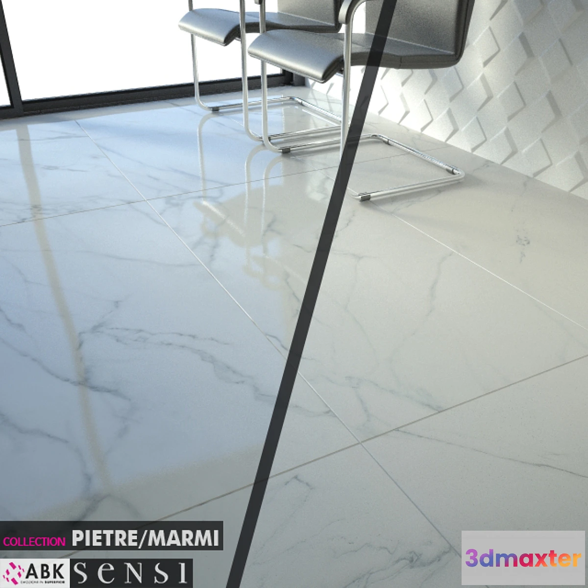 651445 - ABK COLLECTION PIETRE MARMI SENSI STATUARIO WHITE Set 01