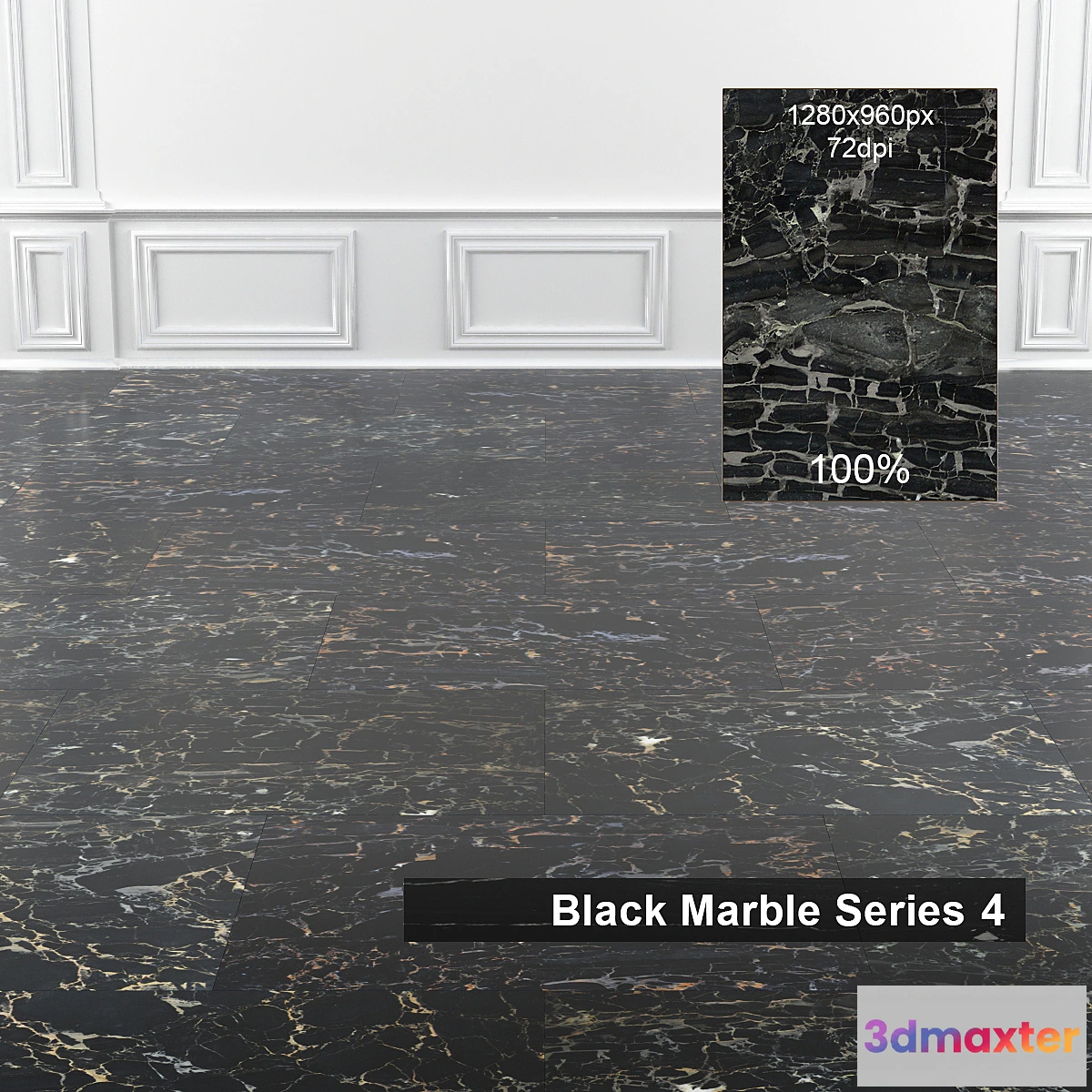 651471 - Black Marble Set 4